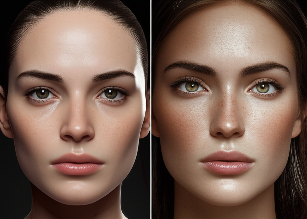 Traditional AI vs Flux.1-Kontext comparison