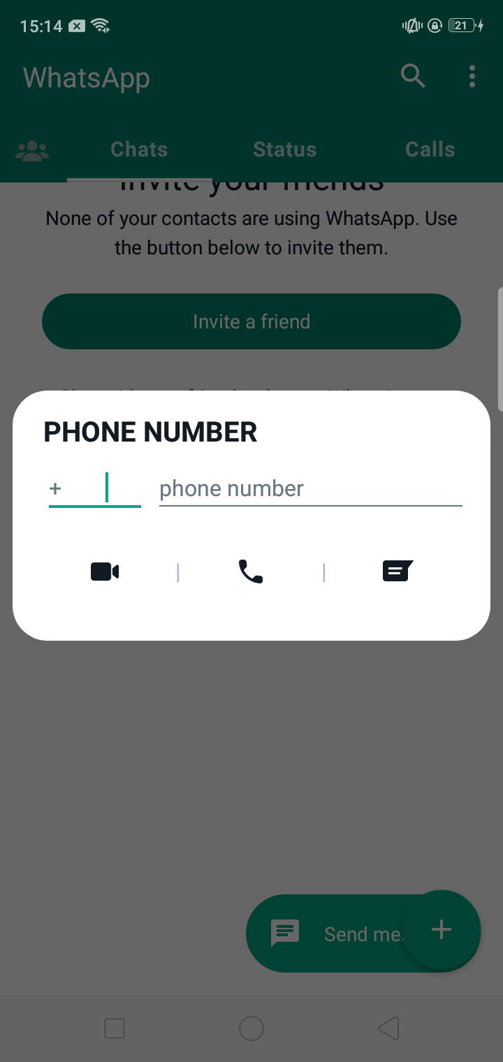 Message a number